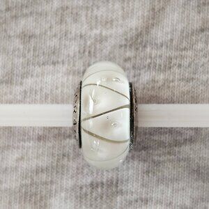 Pandora White Looking Glass Charm - Sterling Silver